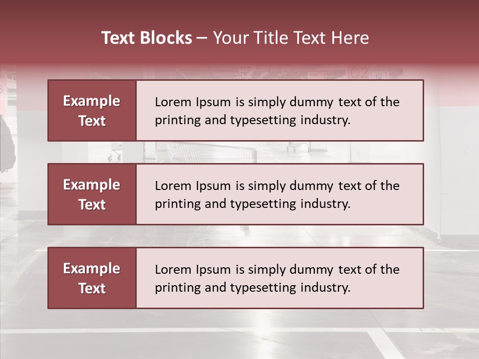 Cart Metall Concrete PowerPoint Template