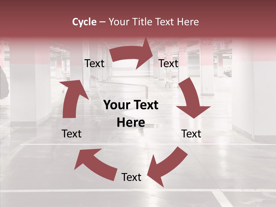 Cart Metall Concrete PowerPoint Template
