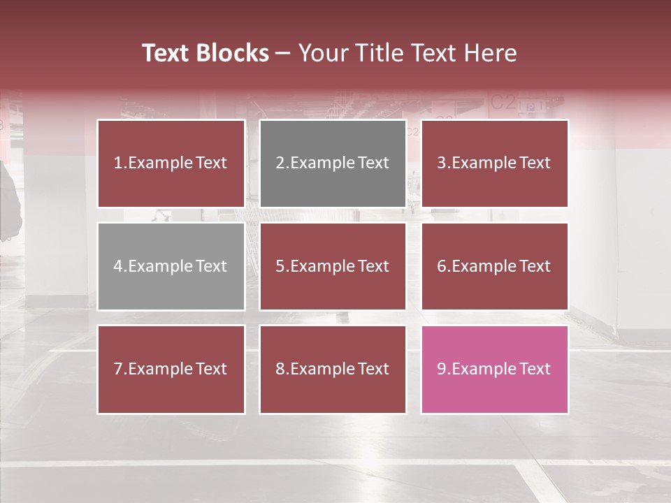 Cart Metall Concrete PowerPoint Template