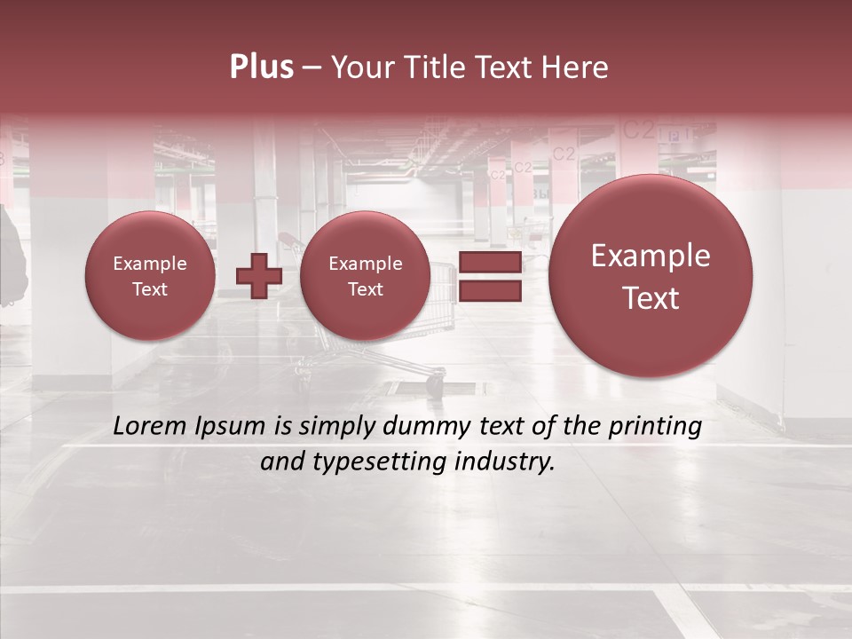 Cart Metall Concrete PowerPoint Template