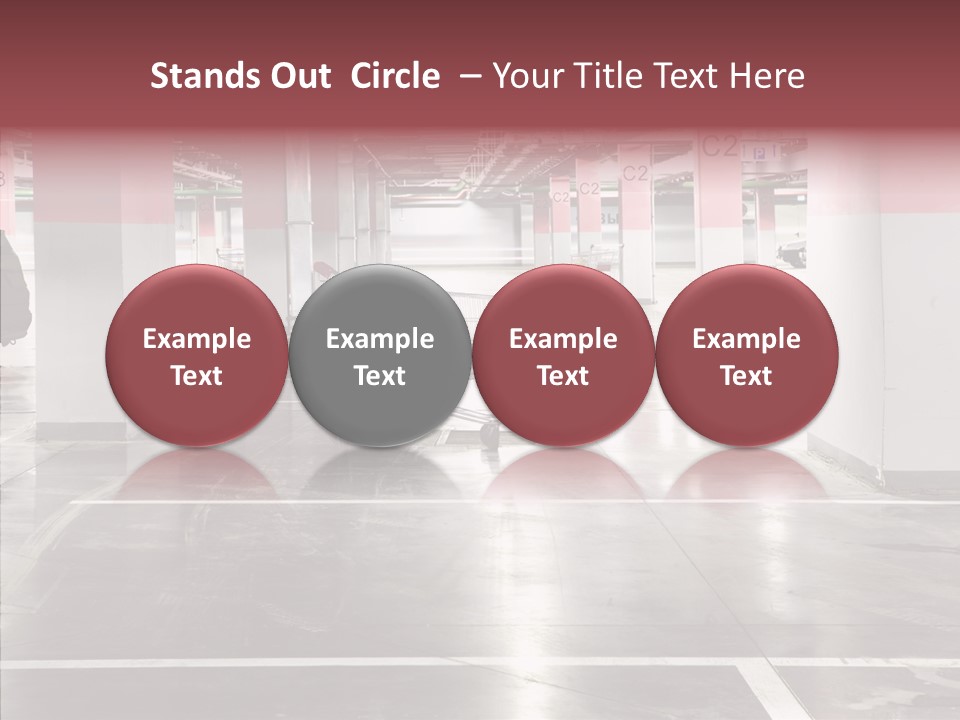 Cart Metall Concrete PowerPoint Template