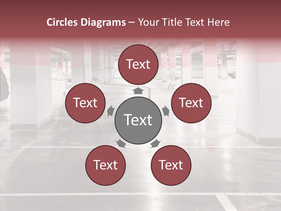 Cart Metall Concrete PowerPoint Template