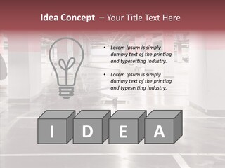 Cart Metall Concrete PowerPoint Template