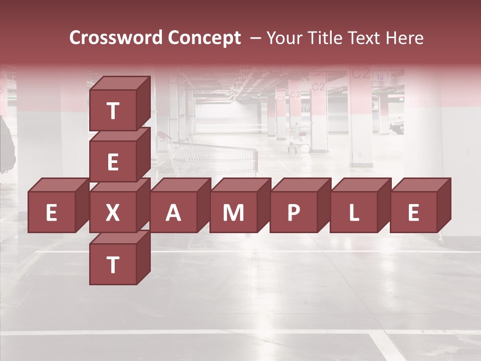 Cart Metall Concrete PowerPoint Template