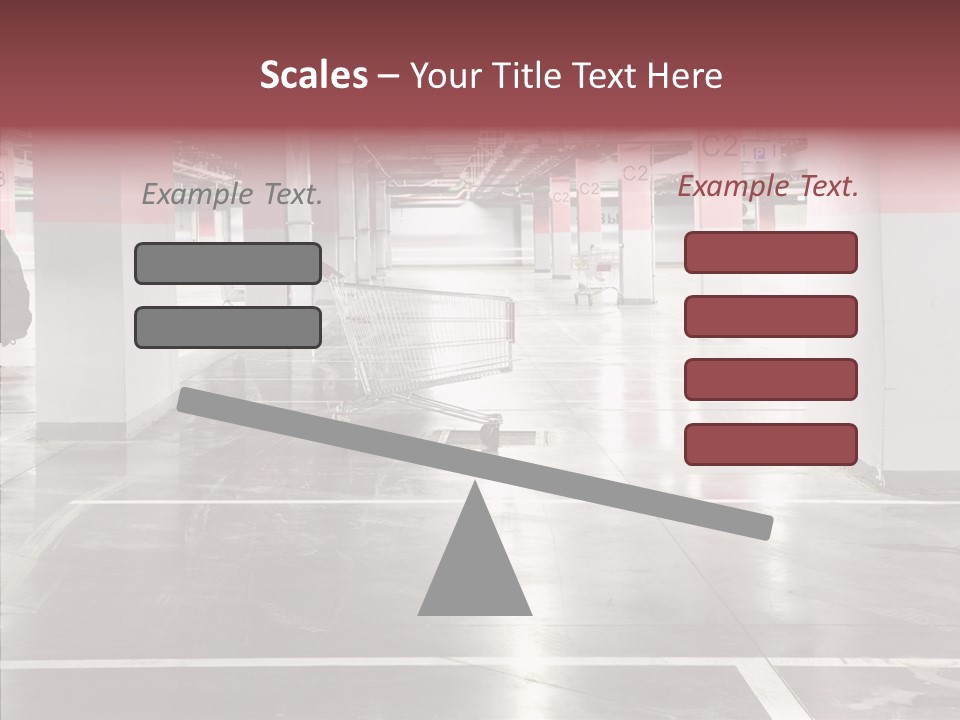 Cart Metall Concrete PowerPoint Template