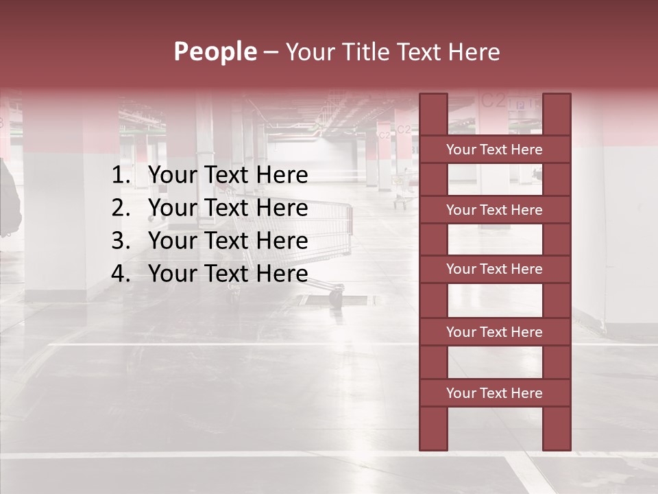 Cart Metall Concrete PowerPoint Template