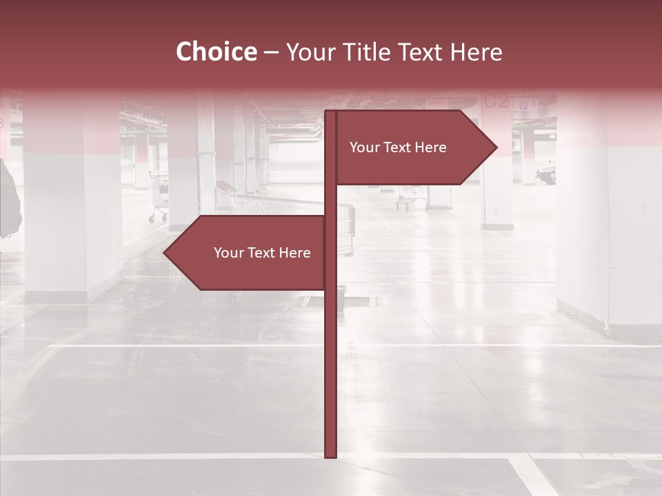 Cart Metall Concrete PowerPoint Template