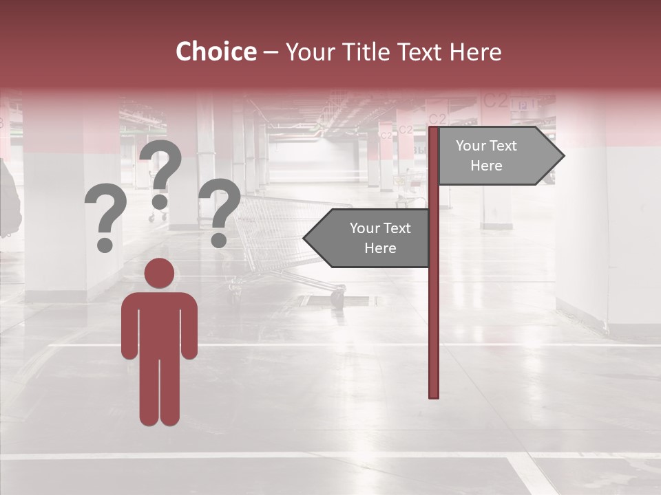 Cart Metall Concrete PowerPoint Template