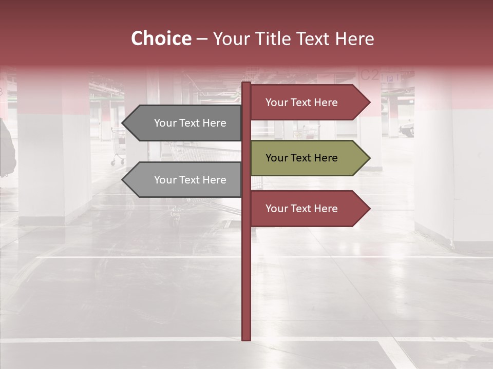 Cart Metall Concrete PowerPoint Template