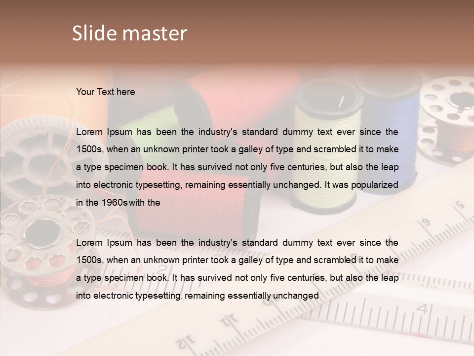 Eyelet Clothing Prepared PowerPoint Template