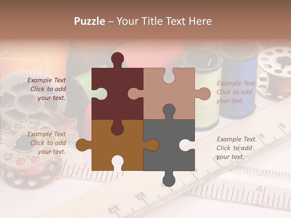 Eyelet Clothing Prepared PowerPoint Template