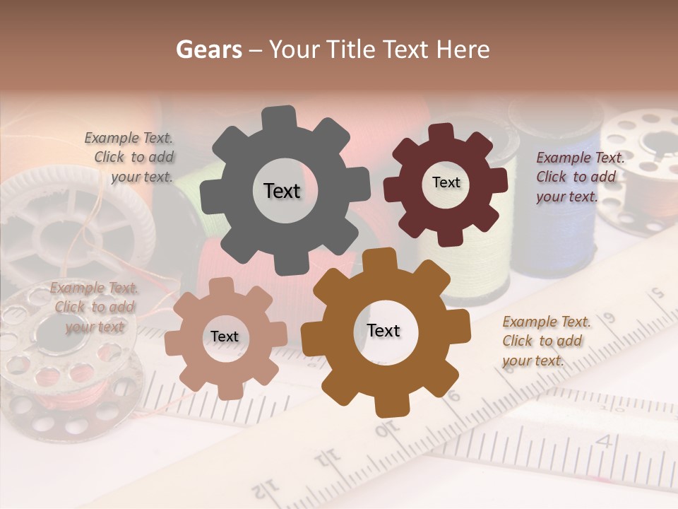 Eyelet Clothing Prepared PowerPoint Template