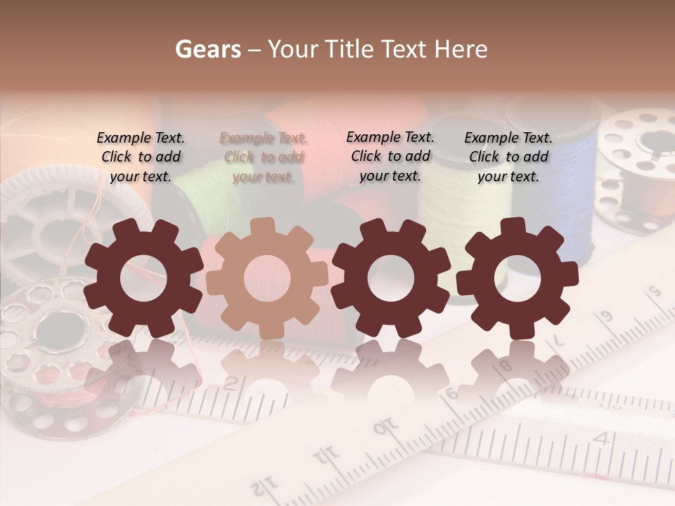 Eyelet Clothing Prepared PowerPoint Template