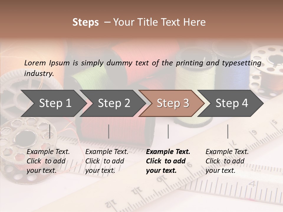 Eyelet Clothing Prepared PowerPoint Template