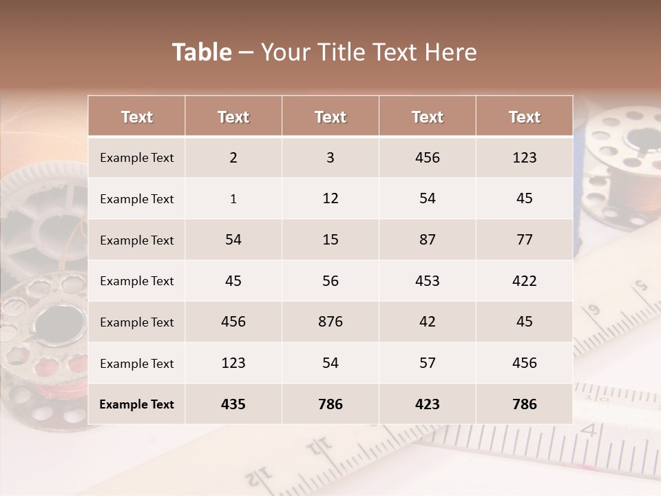 Eyelet Clothing Prepared PowerPoint Template