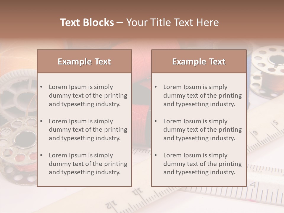 Eyelet Clothing Prepared PowerPoint Template