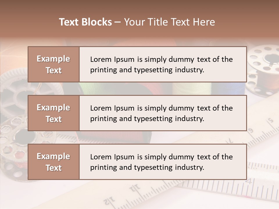 Eyelet Clothing Prepared PowerPoint Template