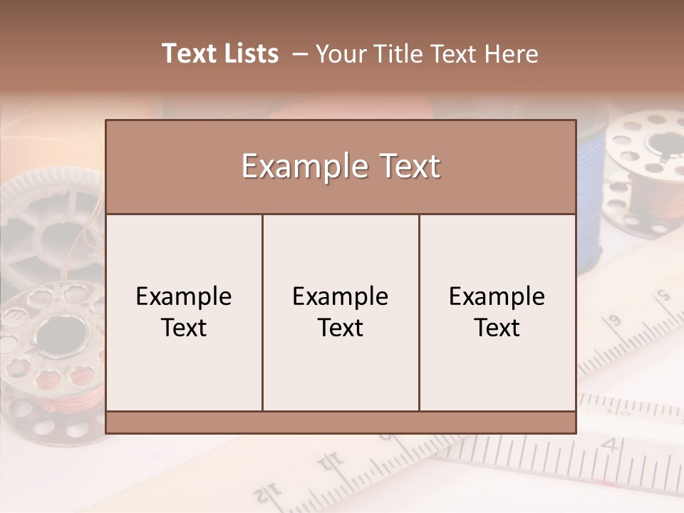 Eyelet Clothing Prepared PowerPoint Template