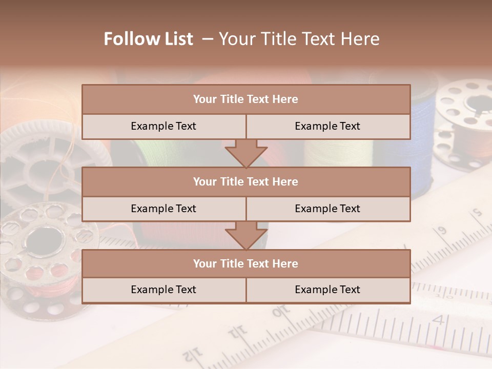 Eyelet Clothing Prepared PowerPoint Template