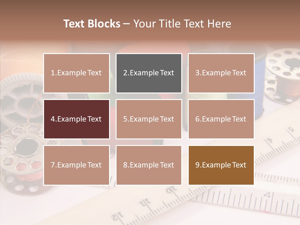 Eyelet Clothing Prepared PowerPoint Template