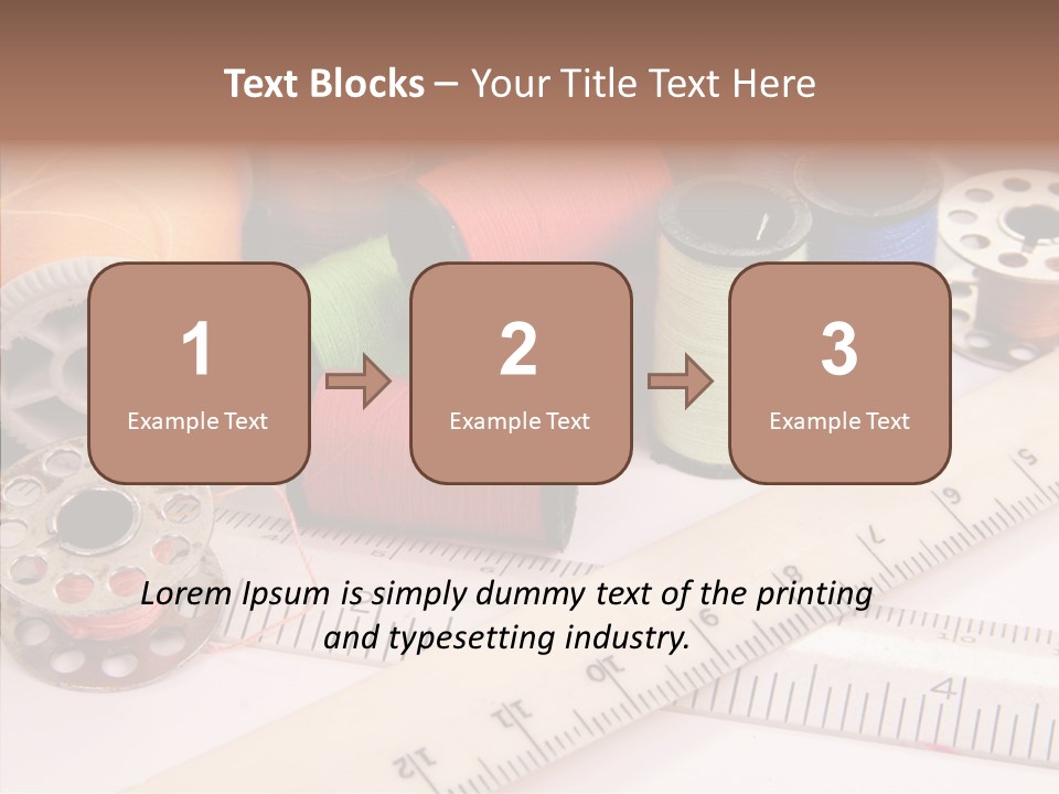 Eyelet Clothing Prepared PowerPoint Template