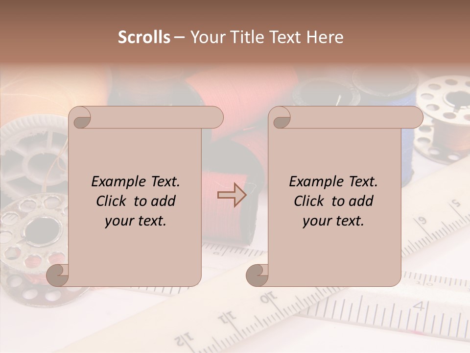 Eyelet Clothing Prepared PowerPoint Template