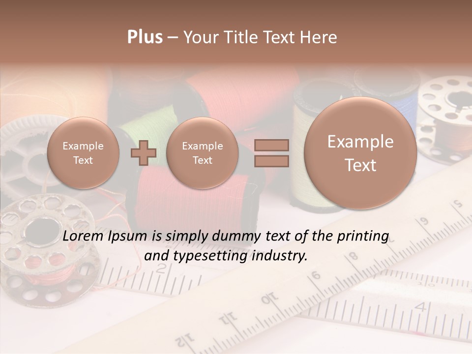 Eyelet Clothing Prepared PowerPoint Template