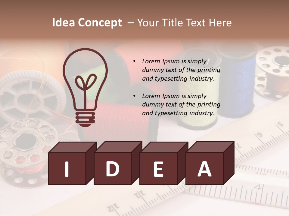 Eyelet Clothing Prepared PowerPoint Template