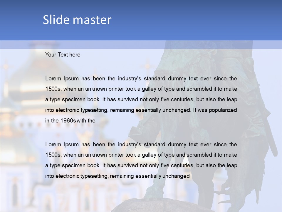 Ukrainian Bronze Bogdan PowerPoint Template