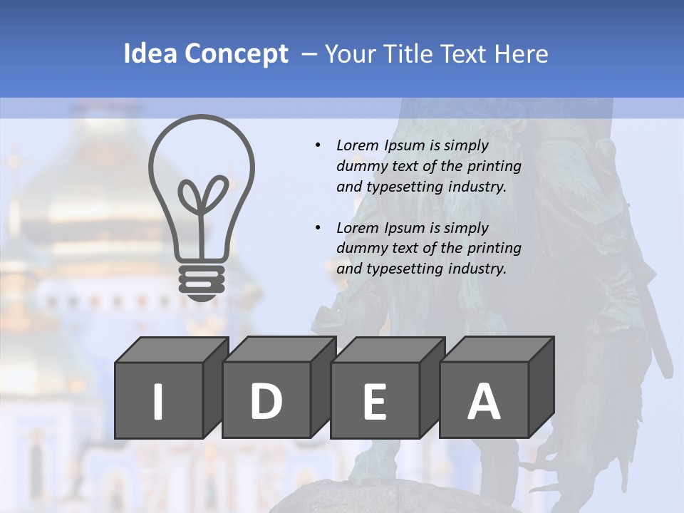 Ukrainian Bronze Bogdan PowerPoint Template