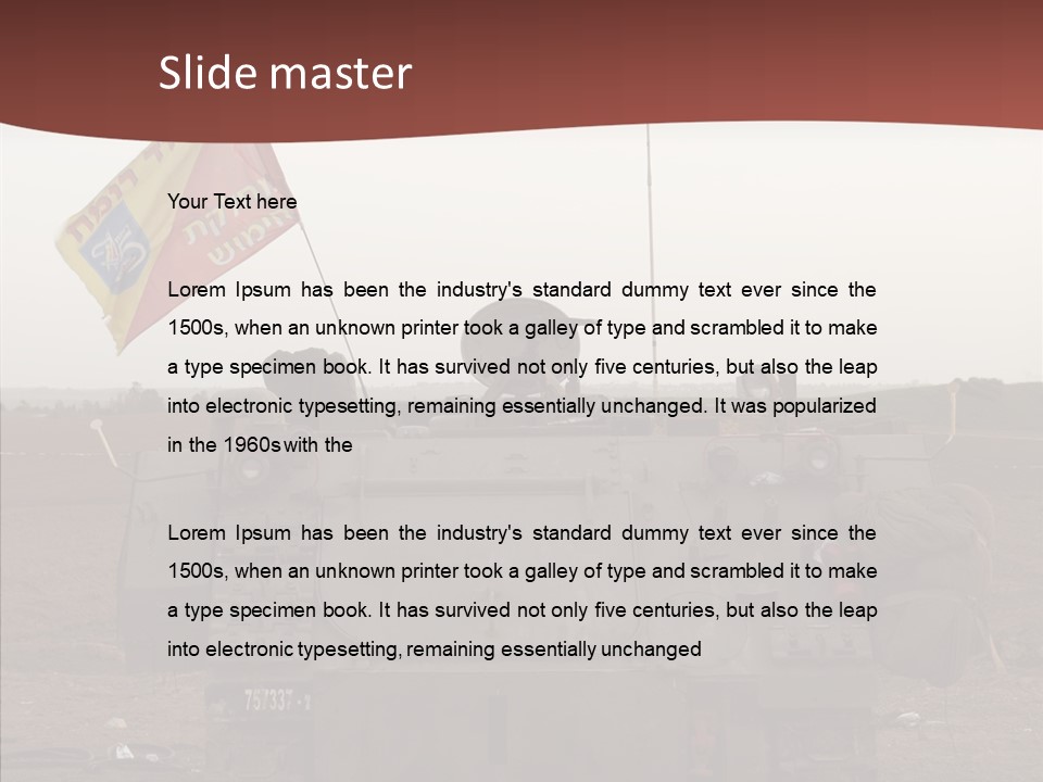 Vehicle Weapon Bradley PowerPoint Template