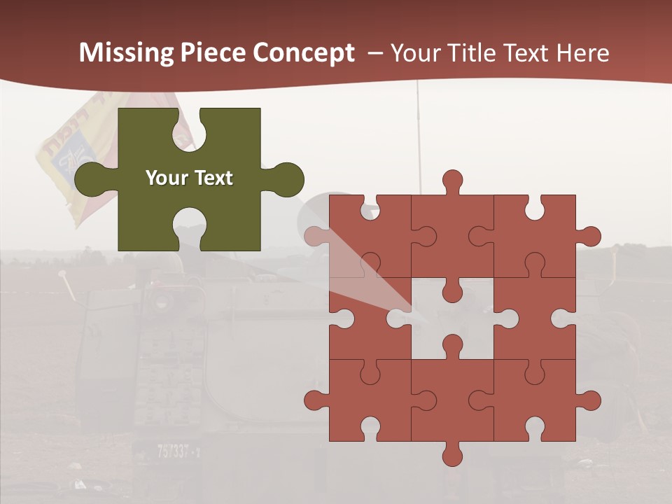 Vehicle Weapon Bradley PowerPoint Template