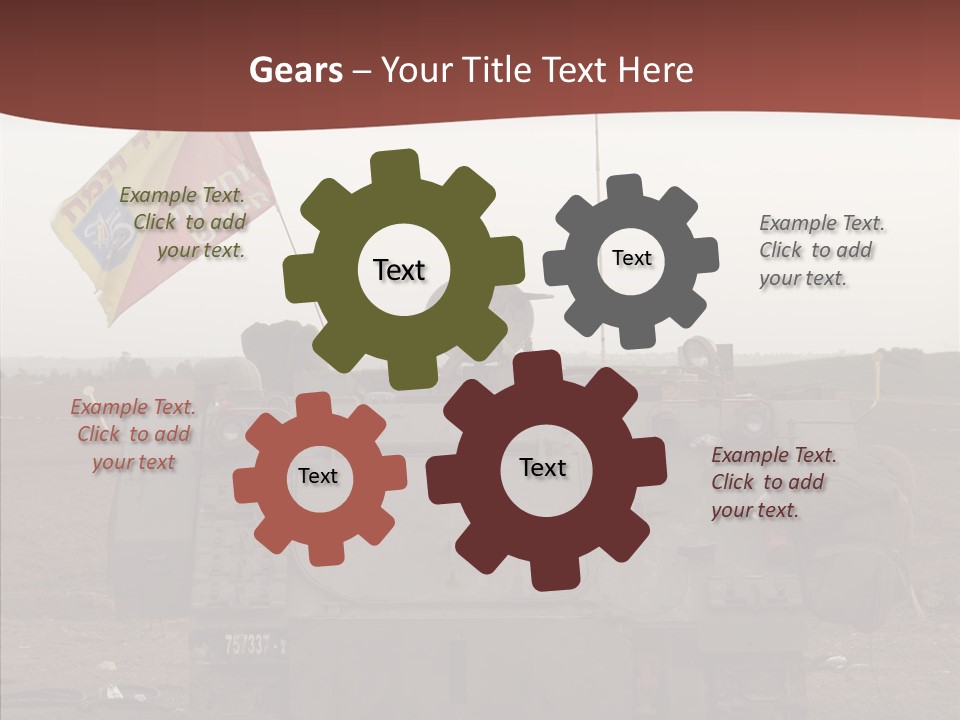Vehicle Weapon Bradley PowerPoint Template