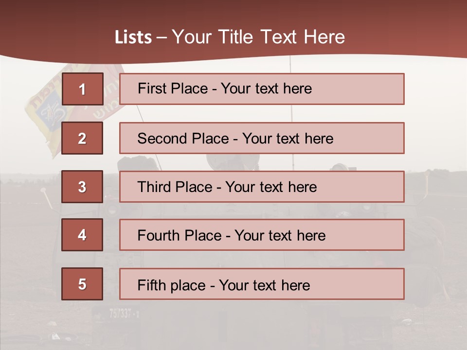 Vehicle Weapon Bradley PowerPoint Template