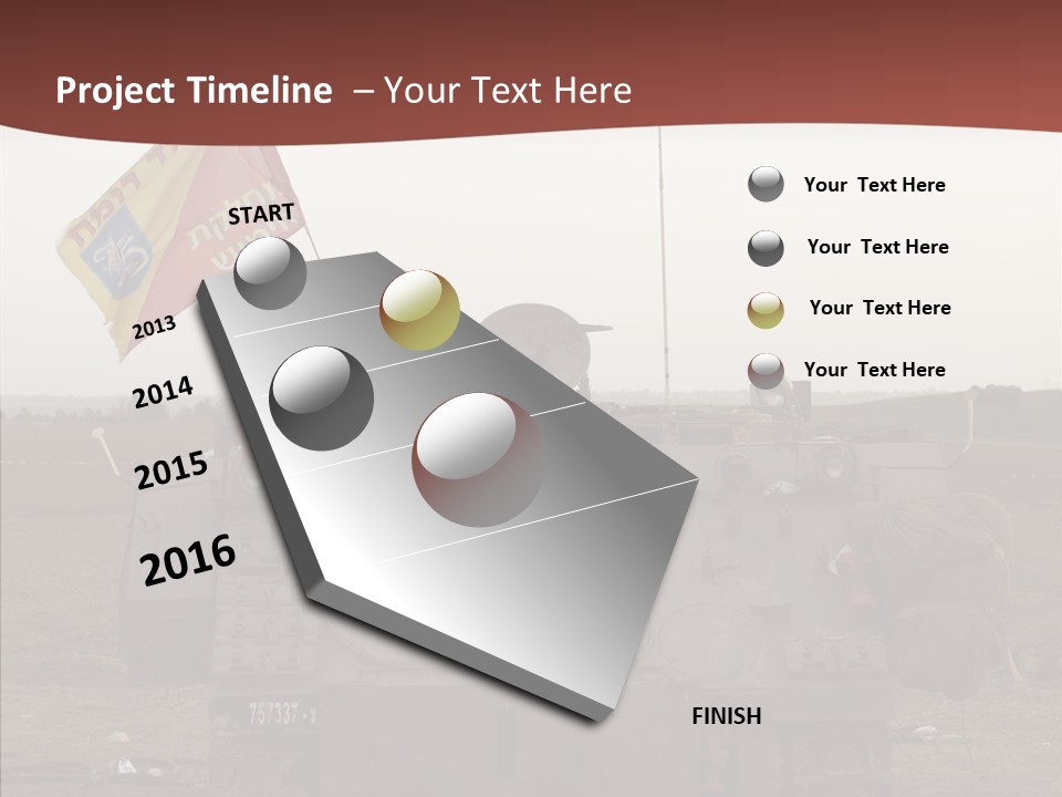 Vehicle Weapon Bradley PowerPoint Template