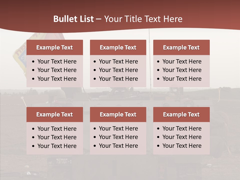 Vehicle Weapon Bradley PowerPoint Template