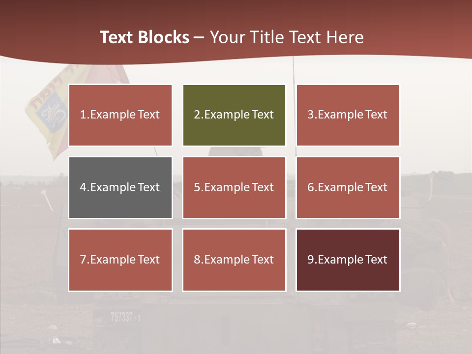 Vehicle Weapon Bradley PowerPoint Template