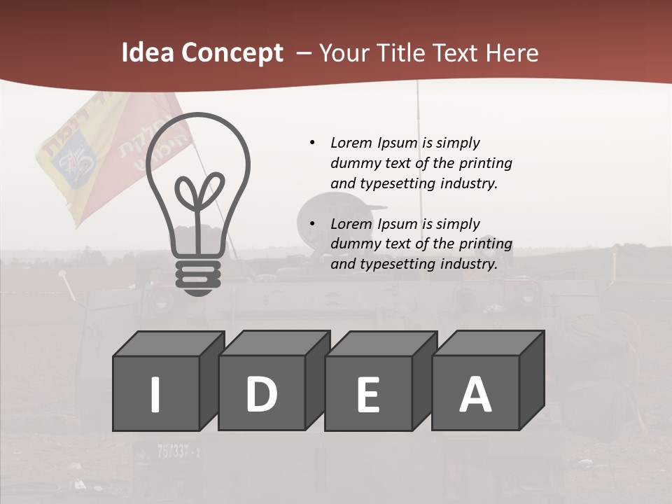 Vehicle Weapon Bradley PowerPoint Template