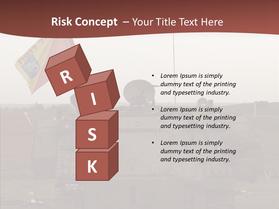 Vehicle Weapon Bradley PowerPoint Template