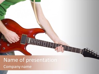 Electric Jazz Star PowerPoint Template