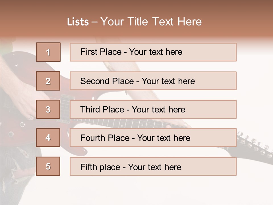 Electric Jazz Star PowerPoint Template