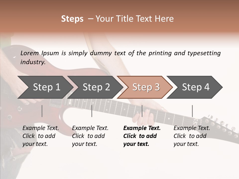 Electric Jazz Star PowerPoint Template