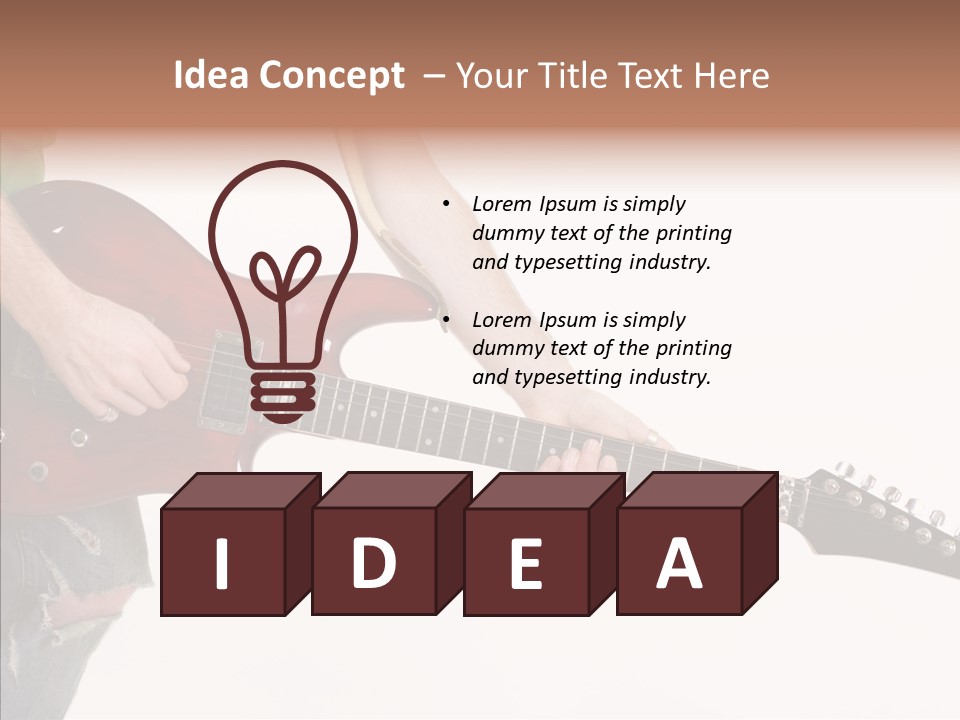 Electric Jazz Star PowerPoint Template