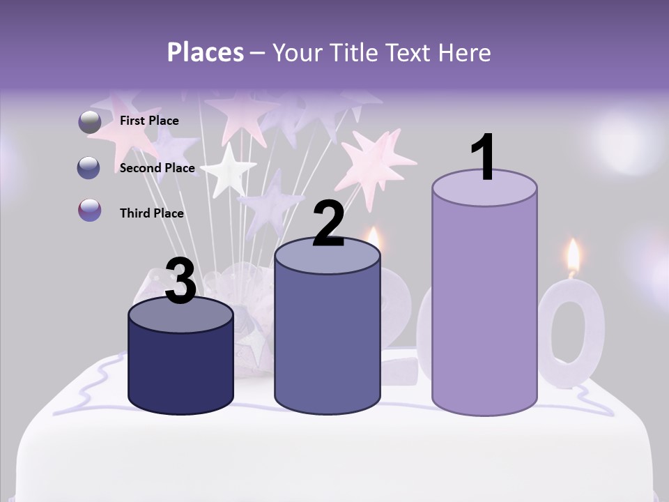 Bokeh Ribbon Celebration PowerPoint Template