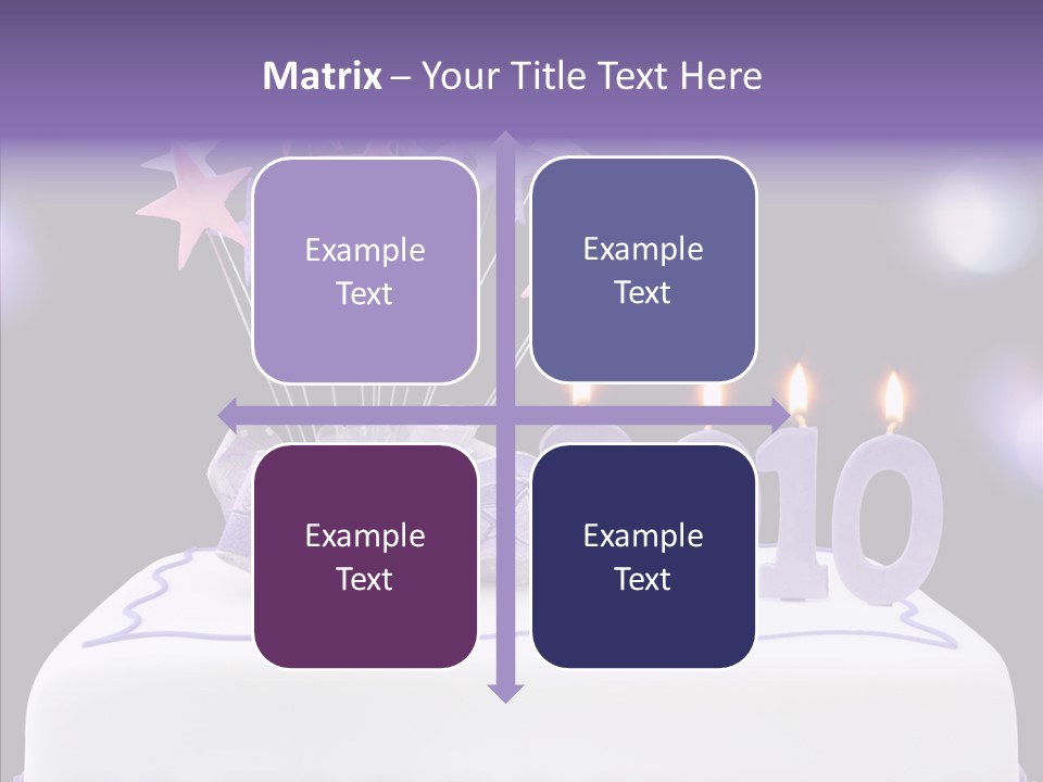 Bokeh Ribbon Celebration PowerPoint Template