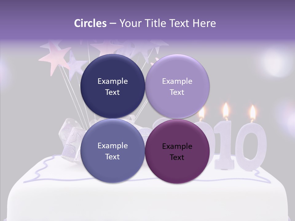 Bokeh Ribbon Celebration PowerPoint Template