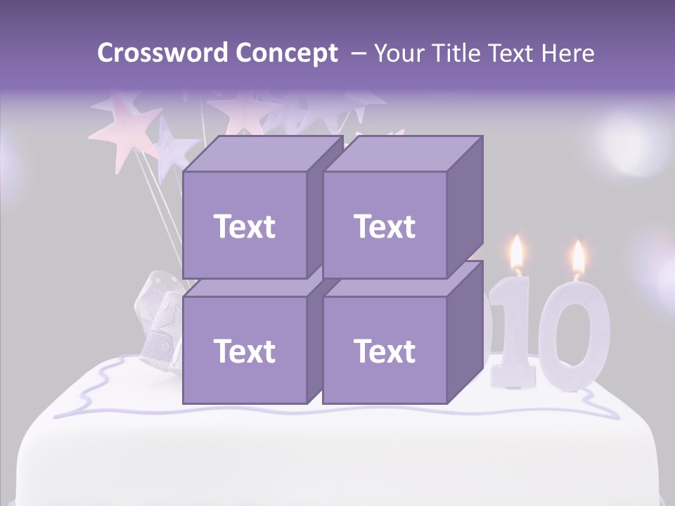 Bokeh Ribbon Celebration PowerPoint Template