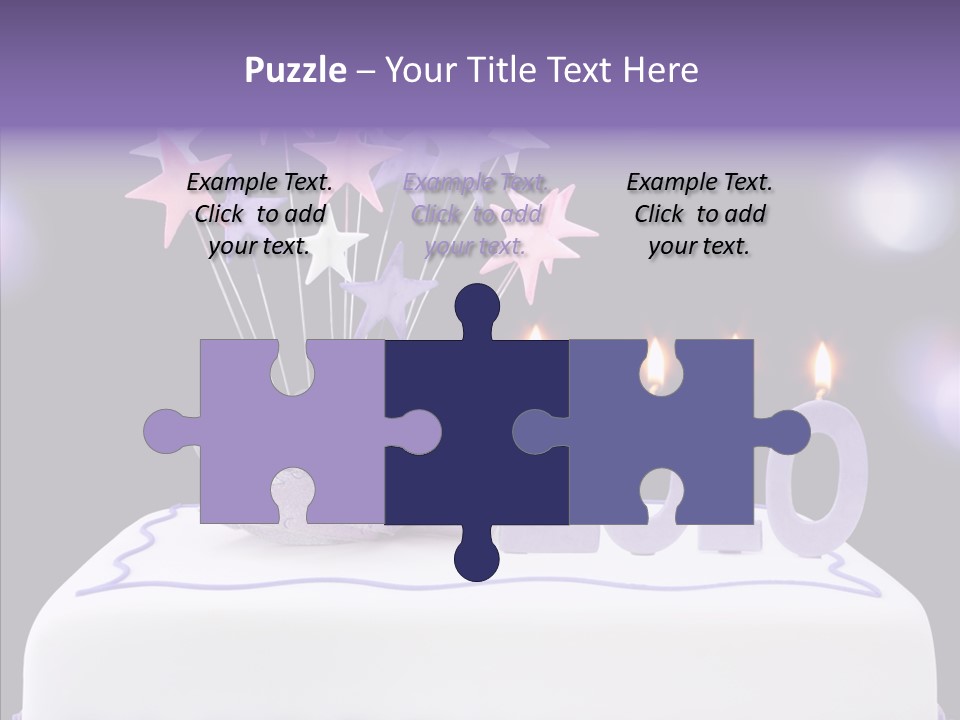 Bokeh Ribbon Celebration PowerPoint Template