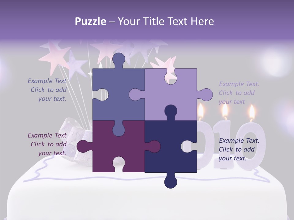 Bokeh Ribbon Celebration PowerPoint Template