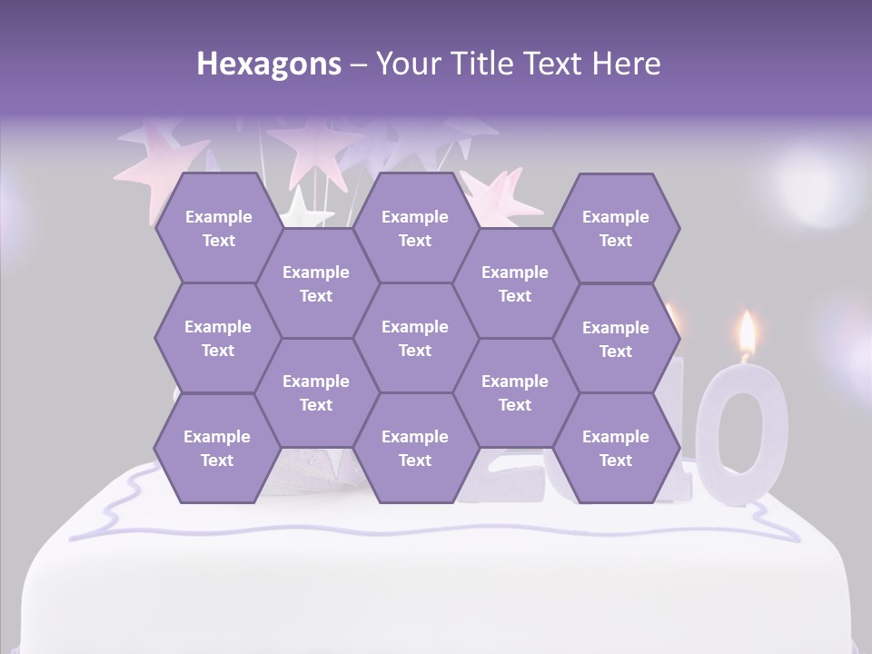 Bokeh Ribbon Celebration PowerPoint Template